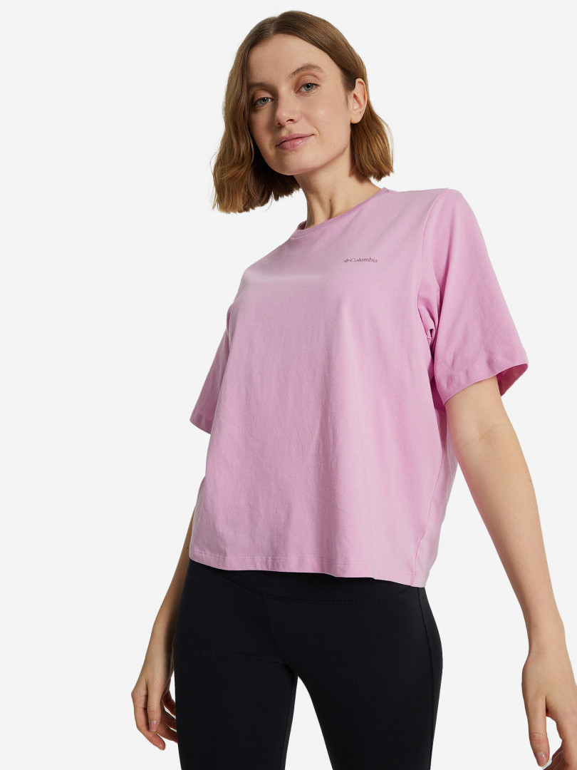 Футболка женская Columbia North Cascades Graphic Ss Tee, Розовый