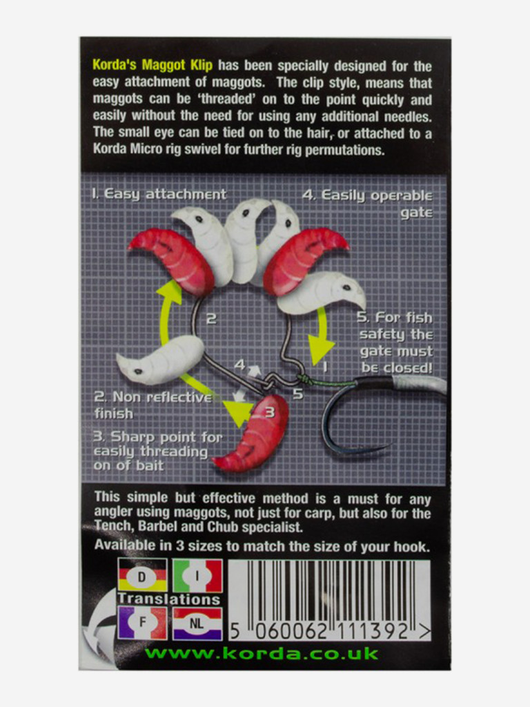 KORDA Клипса для опарыша Maggot Klip Small