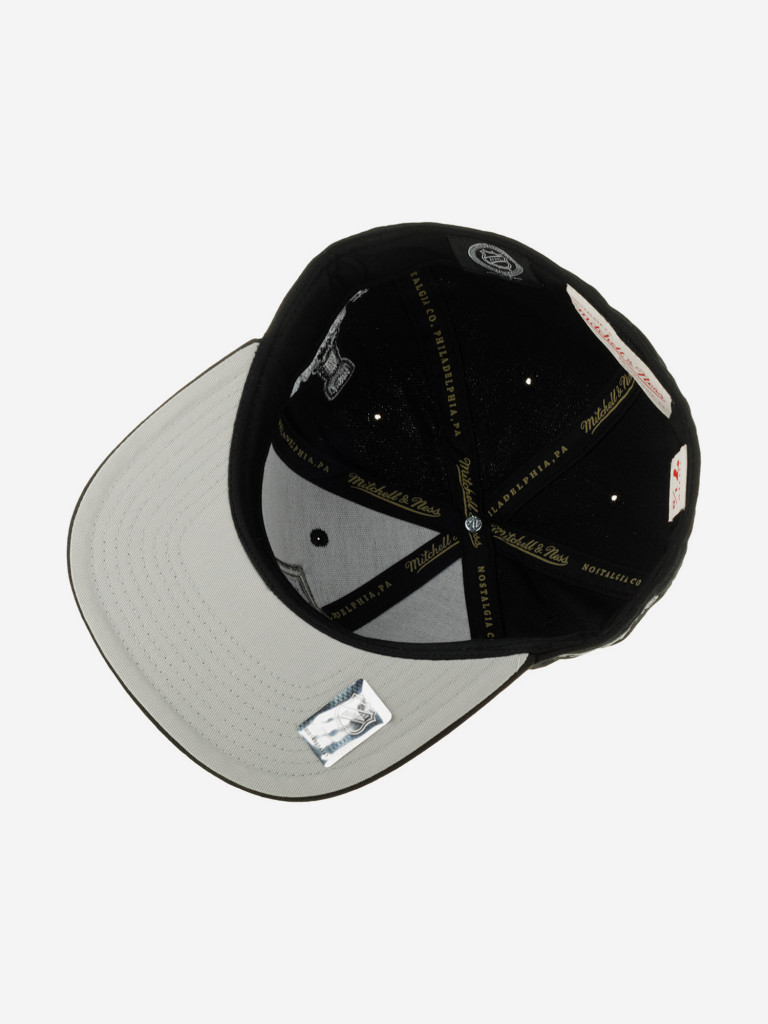 Бейсболка с прямым козырьком MITCHELL NESS 6HSFLR22464-LAKBLCK Los Angeles Kings NHL (черный)