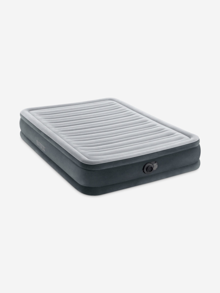 Кровать надувная Intex 67768 COMFORT-PLUSH MID RISE, Full, 137х191х33 см, флок, с насосом 220В