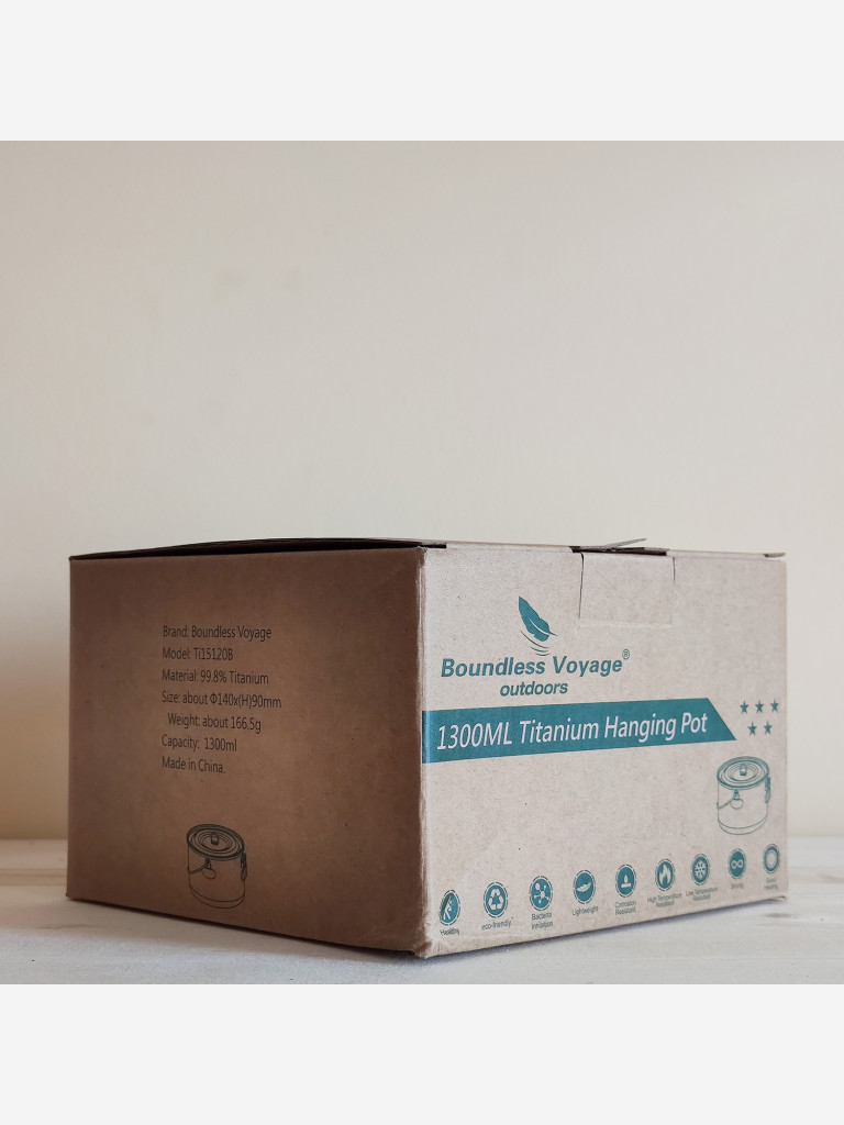 Котелок Boundless Voyage титановый, 1300 мл