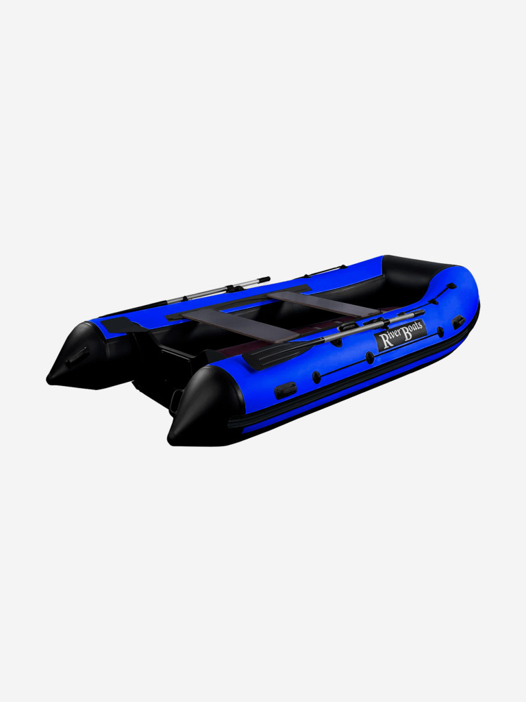 Лодка ПВХ RiverBoats RB 370 (Киль) (Черно-синий)