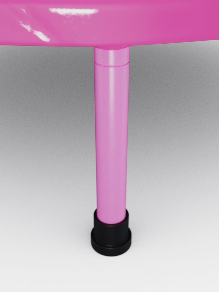 Батут с поручнем DFC JUMPFIT 36'' розовый