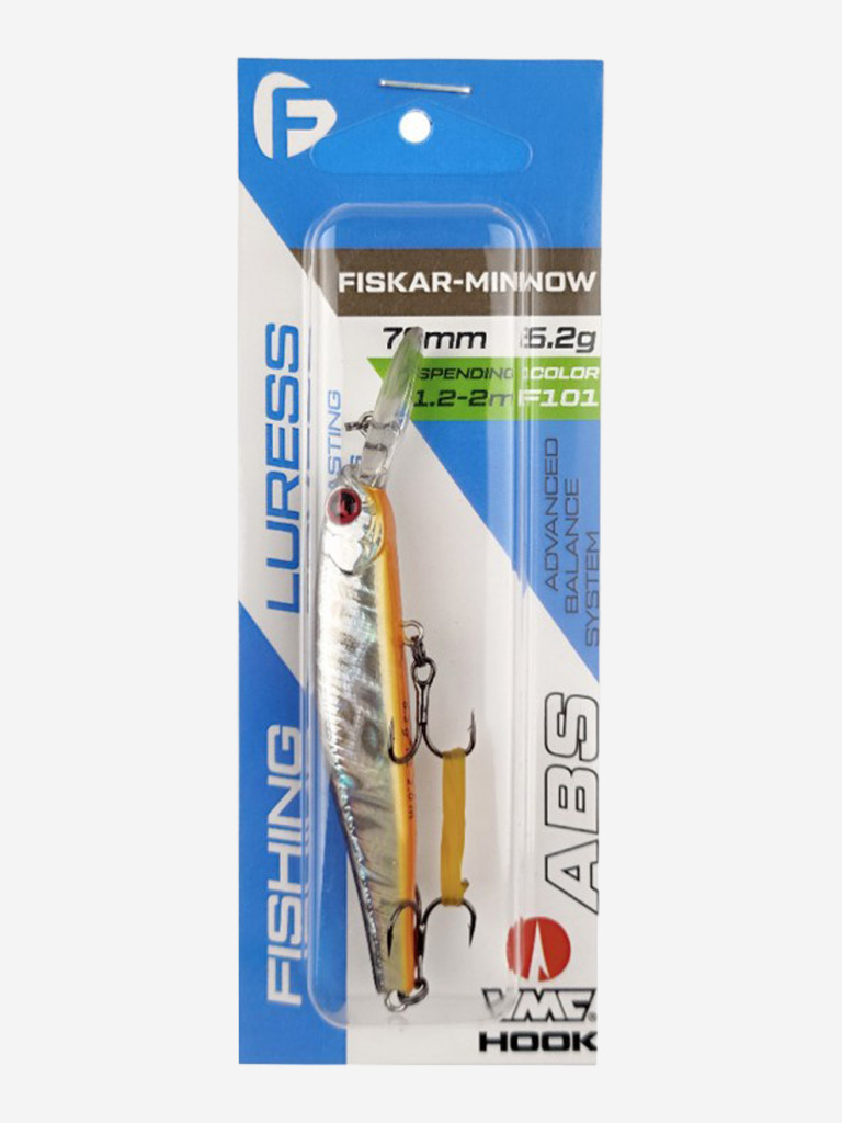 Воблер Fiskar Minnow 70DR-SP 70мм 6,2г 1,2-2,0м F101 Суспендр