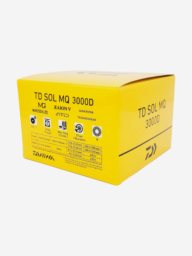 Катушка для спиннинга Daiwa 21 TD SOL MQ 3000D, катушка для удочки с передним фрикционом