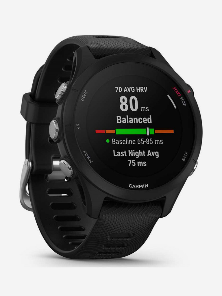 Спортивные часы Garmin Forerunner 255S Music с черным ремешком