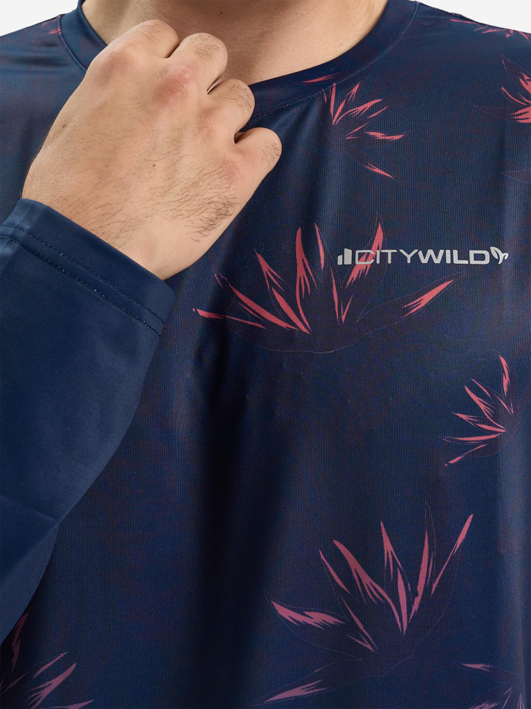 Лонгслив солнцезащитный UPF50+ CityWild Asheboro для рыбалки и активного отдыха, цвет Midnight Ember