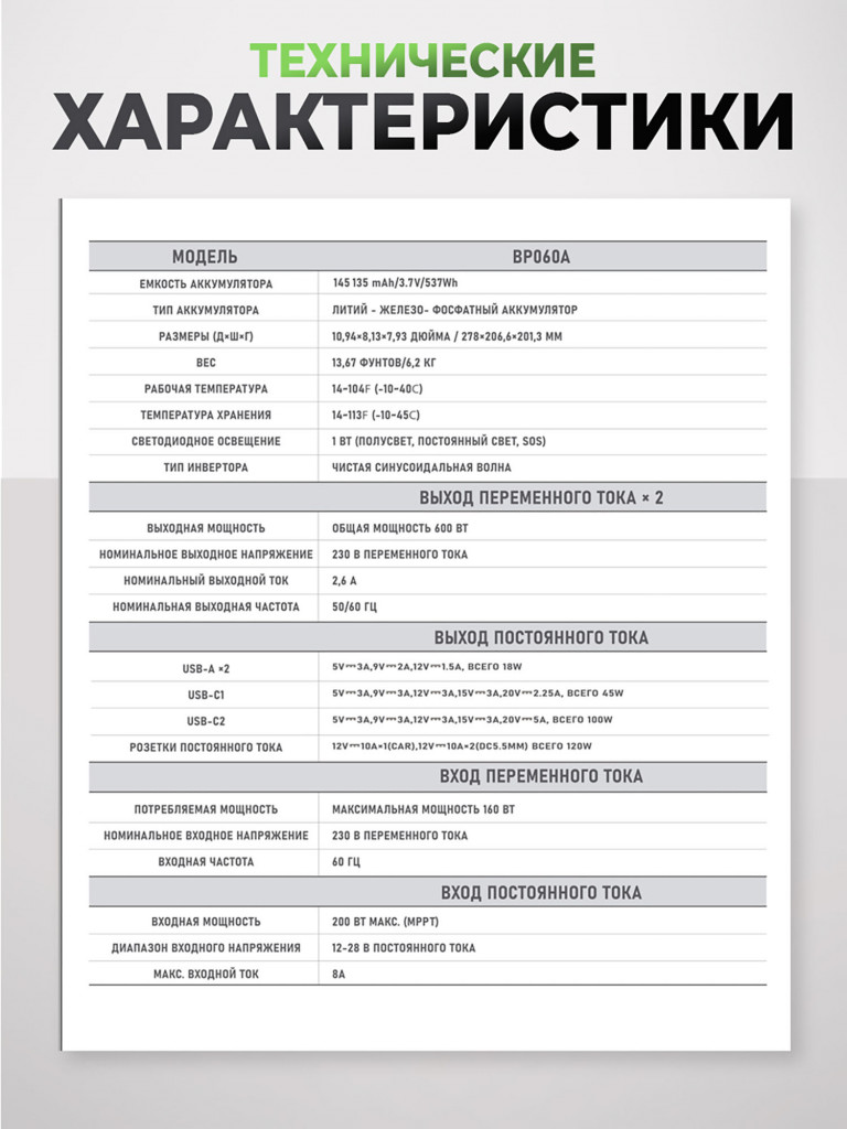 Портативная электростанция Boltpower 600 MAX