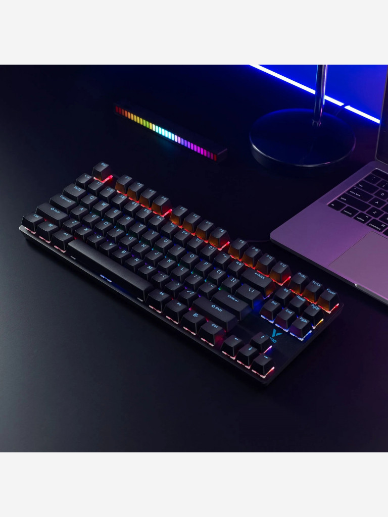 RAPOO Игровая механическая клавиатура проводная V500PRO-87, цвет - черный (12857)