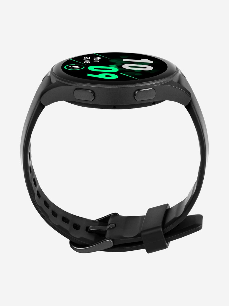 Умные часы TTEC Tempus Pro 36mm Round Case Smartwatch в круглом алюминиевом корпусе с AMOLED-экраном. Цвет: черный
