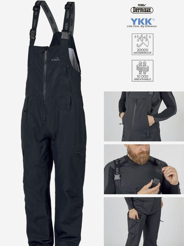 Демисезонный полукомбинезон Norfin TORRENT PRO для рыбалки и охоты