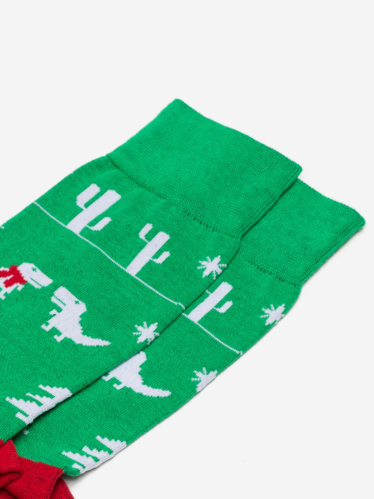 Новогодние носки St.Friday Socks с динозаврами