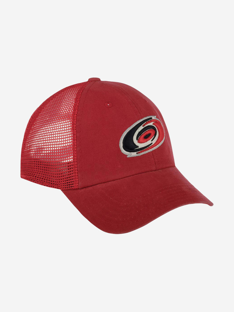 Бейсболка с сеточкой AMERICAN NEEDLE 41152A-CAH Carolina Hurricanes Raglan Bones NHL (красный)