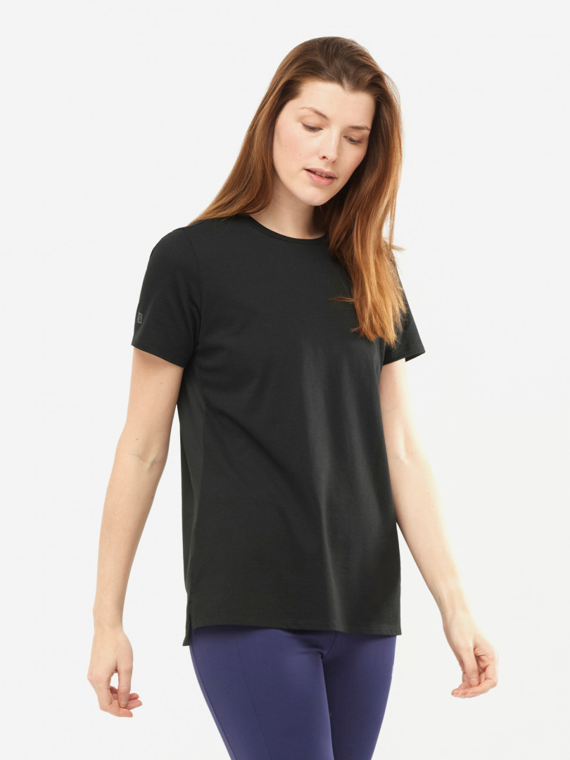 фото Футболка женская salomon outlife layering, черный