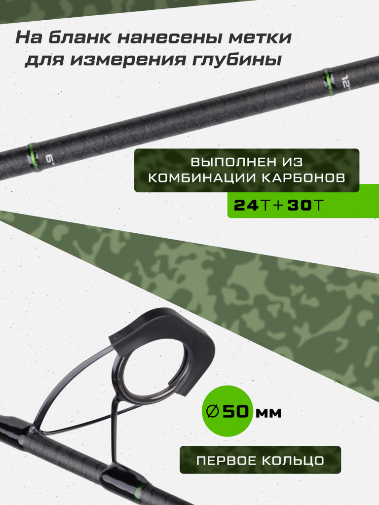 Удилище сподовое 2-х секц. Rondel Spod CARP PRO 3,8м 12'6'' 5,5lb