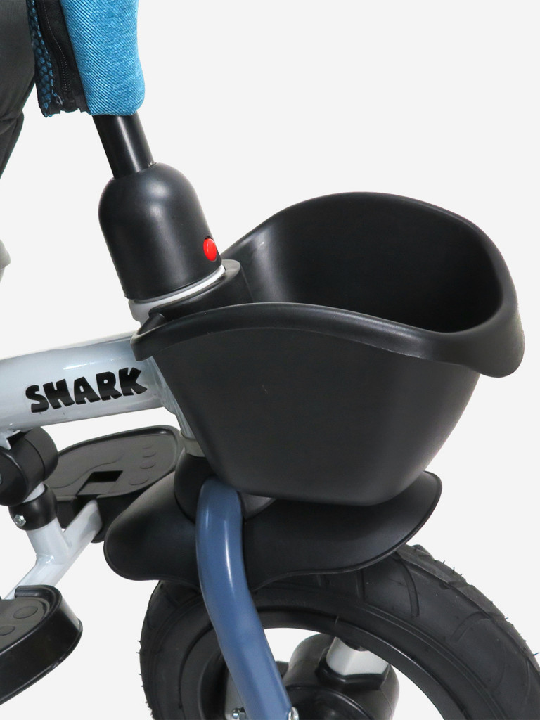 Детский Трехколесный Велосипед MAXISCOO "Shark", Синий, Складной С Капюшоном