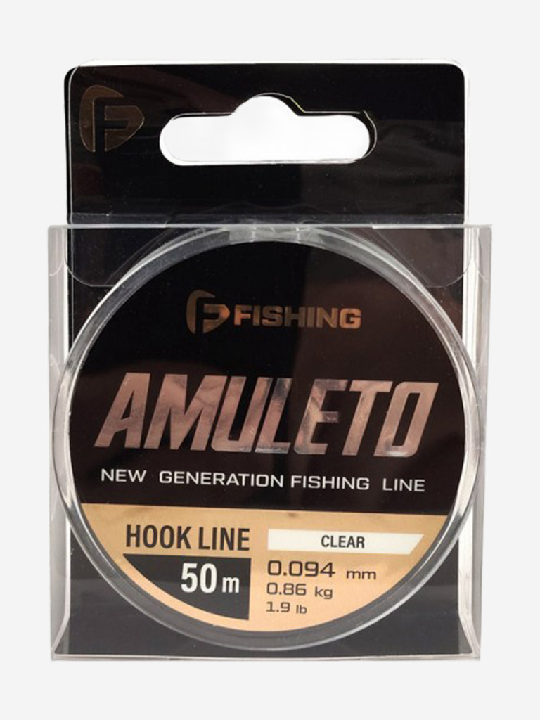 Леска Amuleto Clear F-FISHING 50м 0,094мм 0,86кг/1,9lb