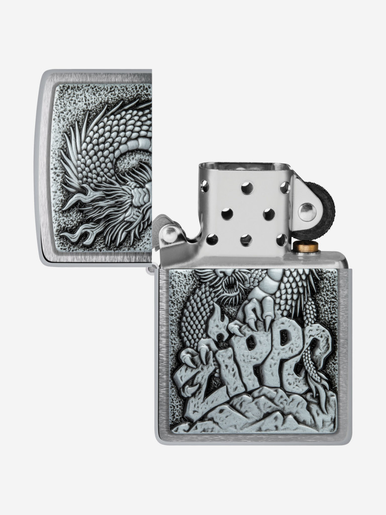 Зажигалка бензиновая ZIPPO 48902 Dragon Logo