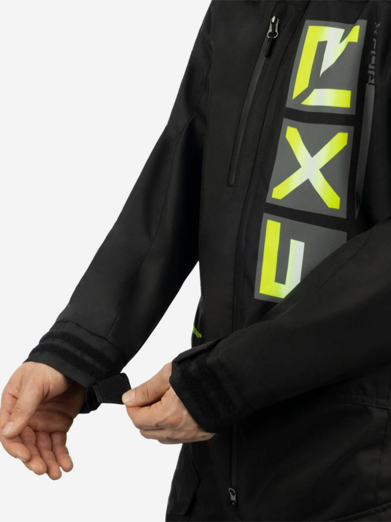 Комбинезон снегоходный FXR Recruit Lite без утеплителя, мужской, Black/Hi Vis, размер 2XL
