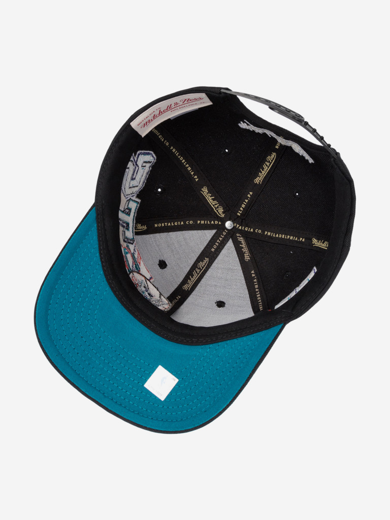 Бейсболка MITCHELL NESS HP10413-CHOBLCK Charlotte Hornets NBA (черный)