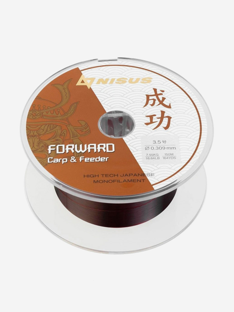 Леска для рыбалки Nisus FORWARD Carp&Feeder Nylon 0,309мм, 150м, 7,55кг, темно-коричневый