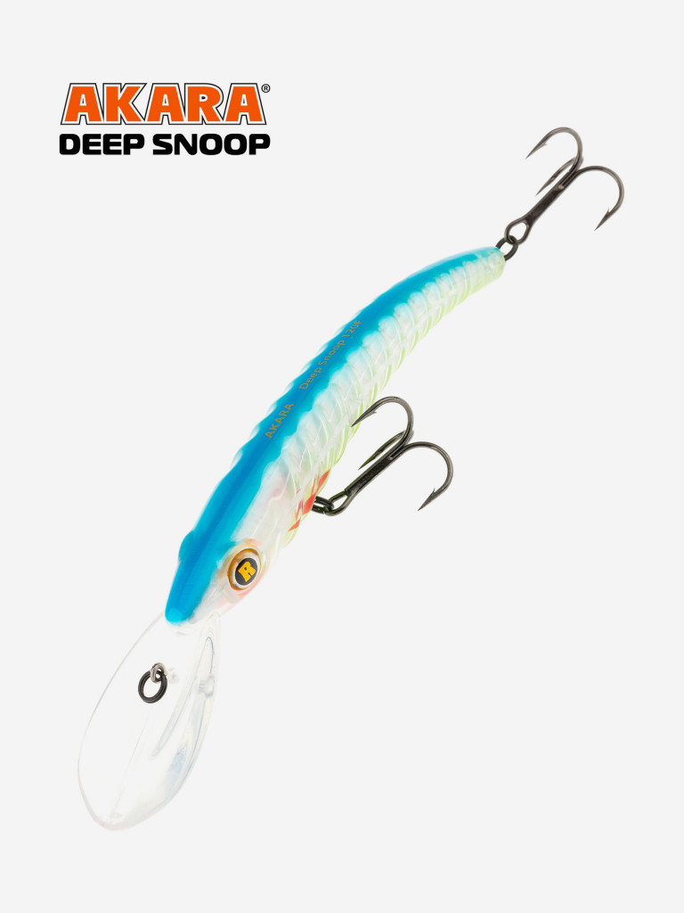 Воблер Akara Deep Snoop 120F минноу плавающий для троллинга на щуку, судака, сома 20гр A55