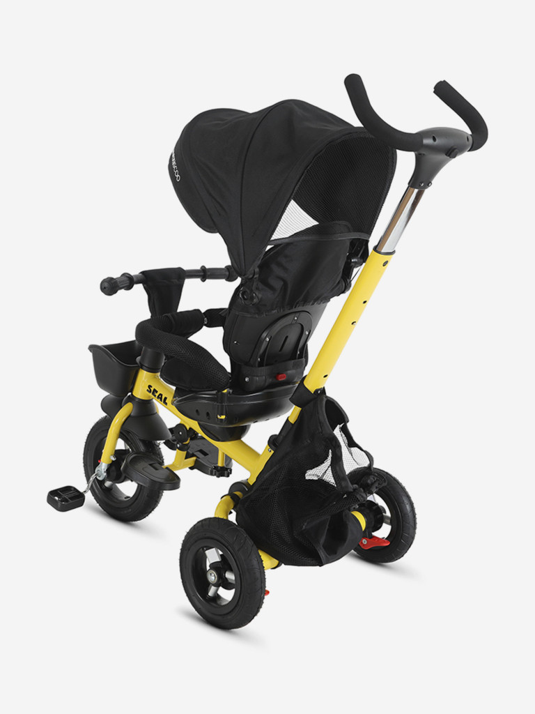 Велосипед детский трехколесный складной Maxiscoo Seal желтый, 2026