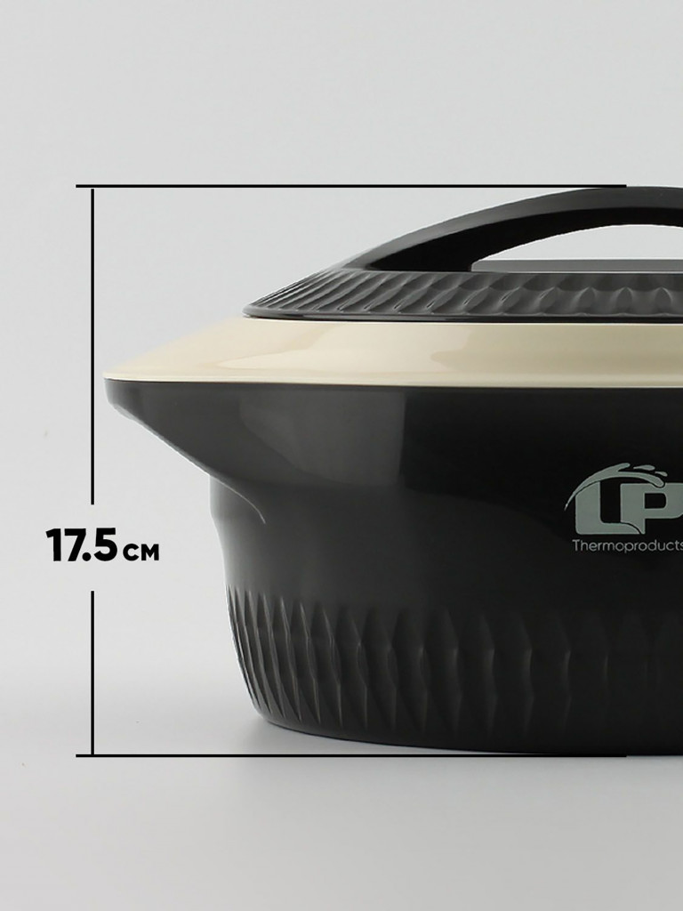 Термокастрюля LP Thermoproducts Gloria 3.5л, черная