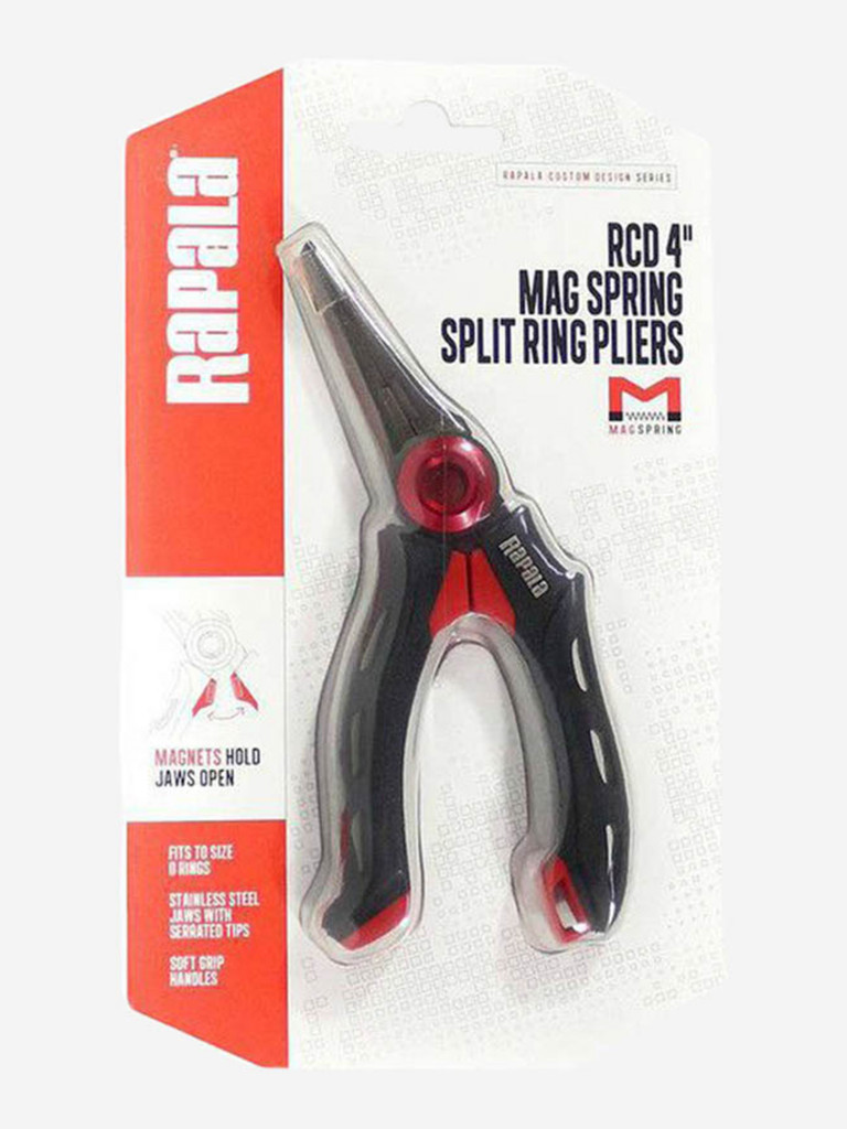 Плоскогубцы для рыбалки Rapala Mag Spring Split Ring для заводных колец, длина - 10см