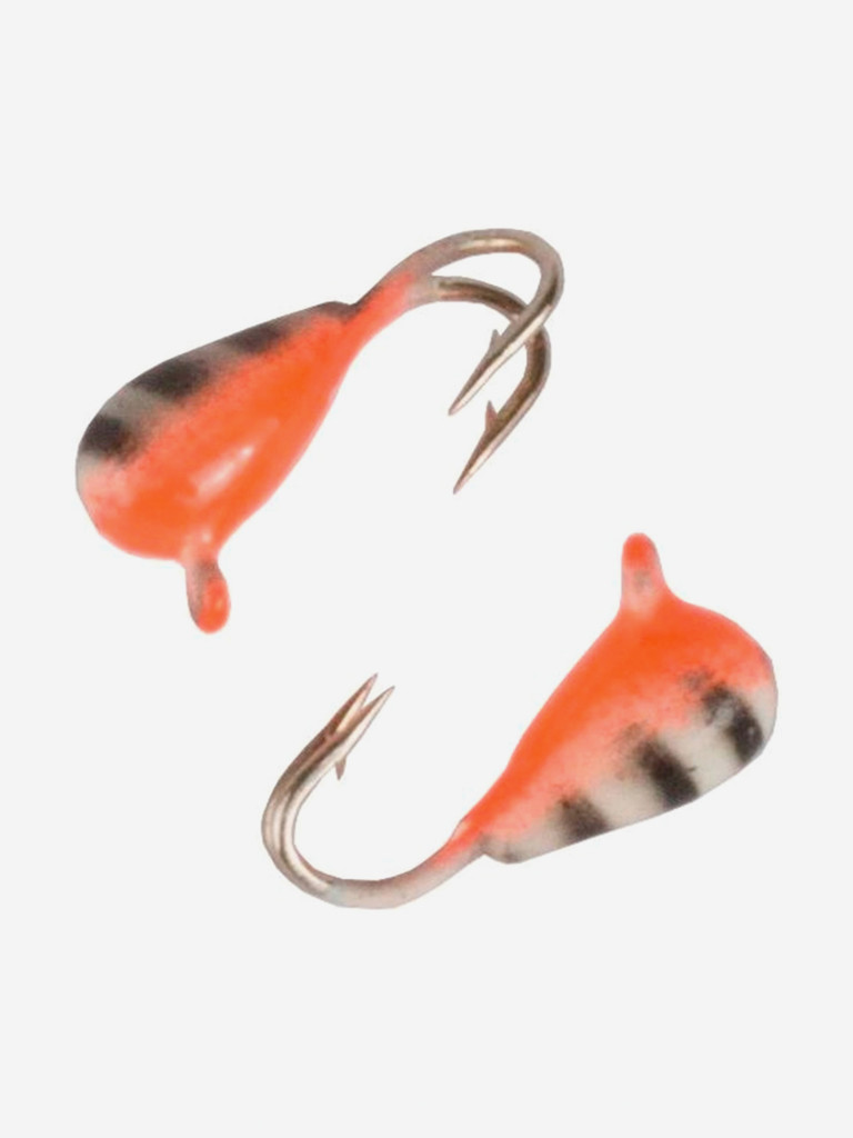 Мормышка Helios вольфрамовая Капля с ушком крашеная коза 3,0мм 0,50г 20P фосфорная (MW-K1130-20P), 10 штук в упаковке