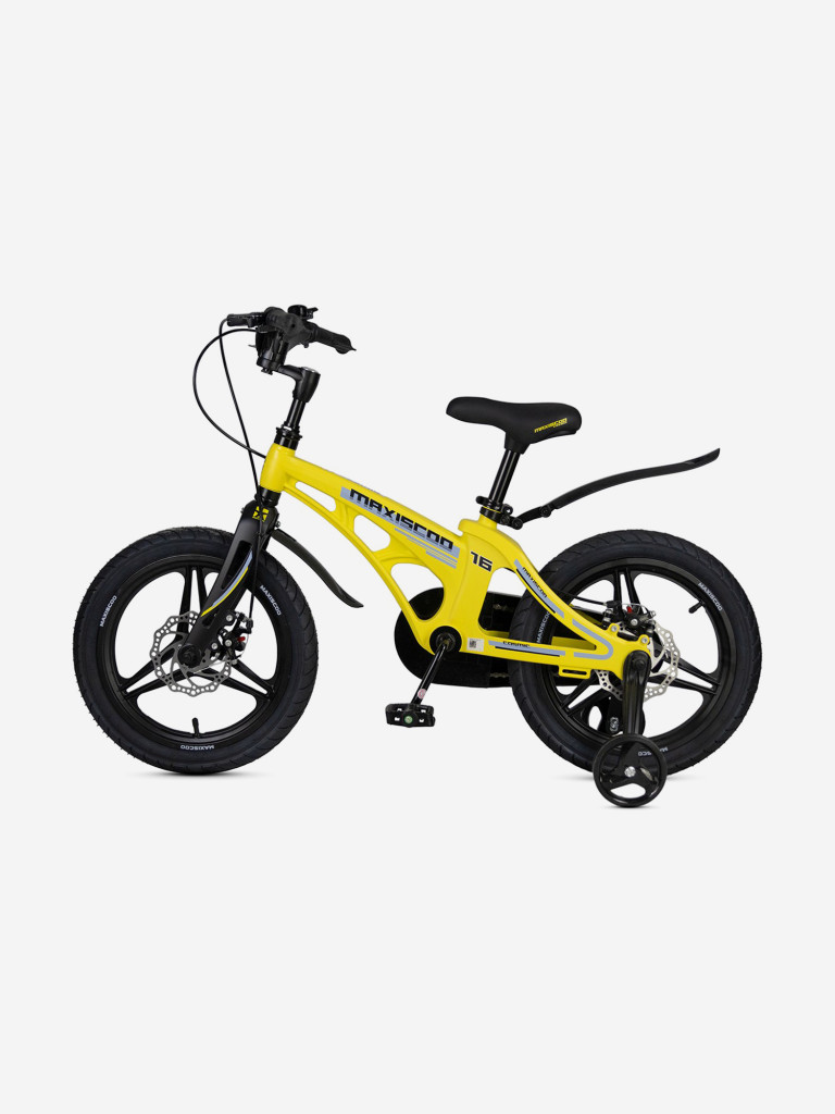 Велосипед детский Maxiscoo COSMIC Deluxe 16'', желтый матовый, 2025