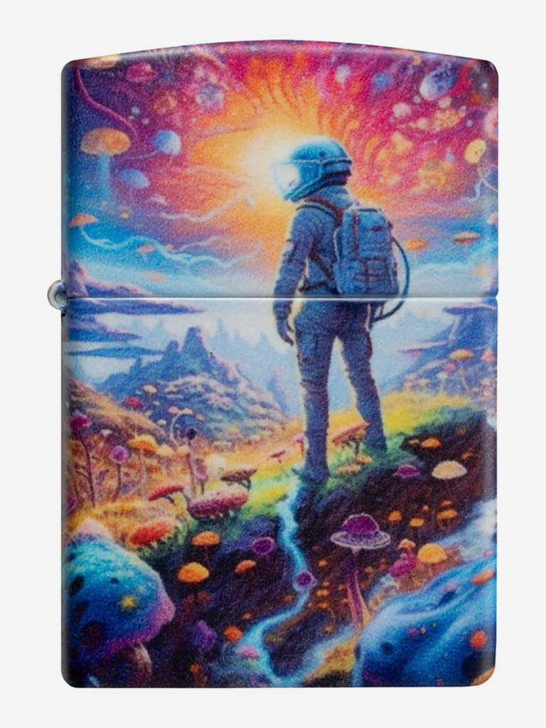 Зажигалка бензиновая ветроустойчивая Zippo Mushroom Forest Design 540 Matte