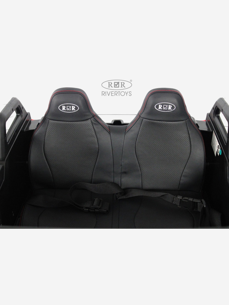 Детский электромобиль RIVERTOYS A707AA LUX NEW 4WD белый спайдер