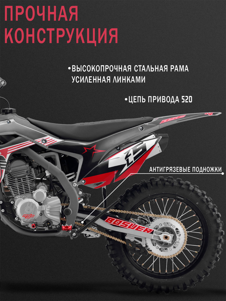 Эндуро / кроссовый мотоцикл BSE Z5 L