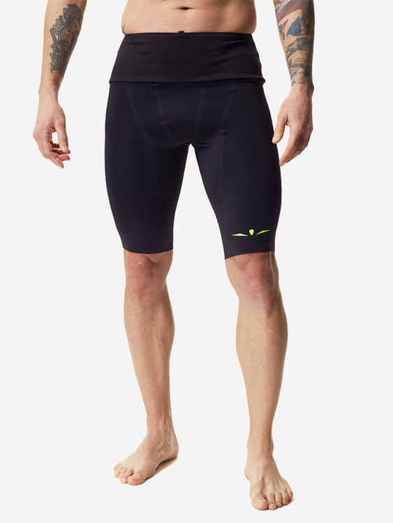 Тайтсы короткие мужские UGLOW, черный