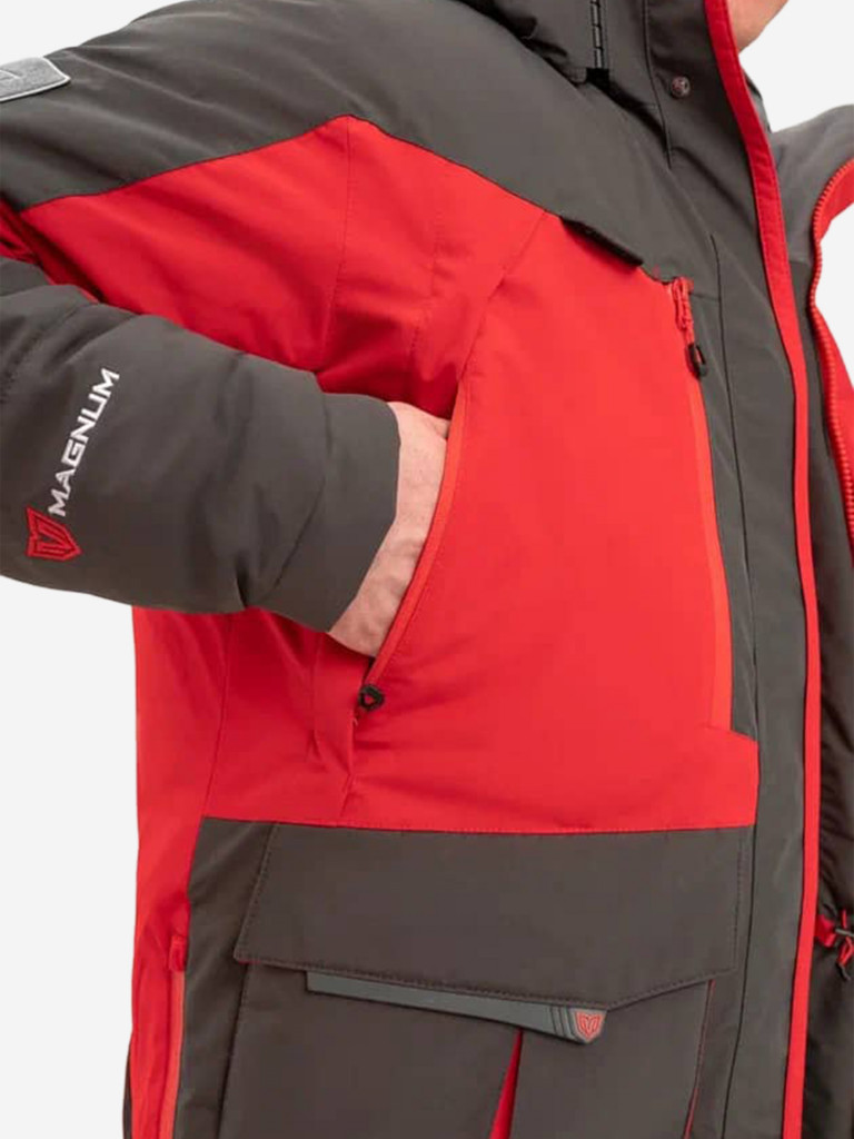 Костюм для рыбалки мужской MAGNUM GEAR TITAN 2 -45° С красный/графит