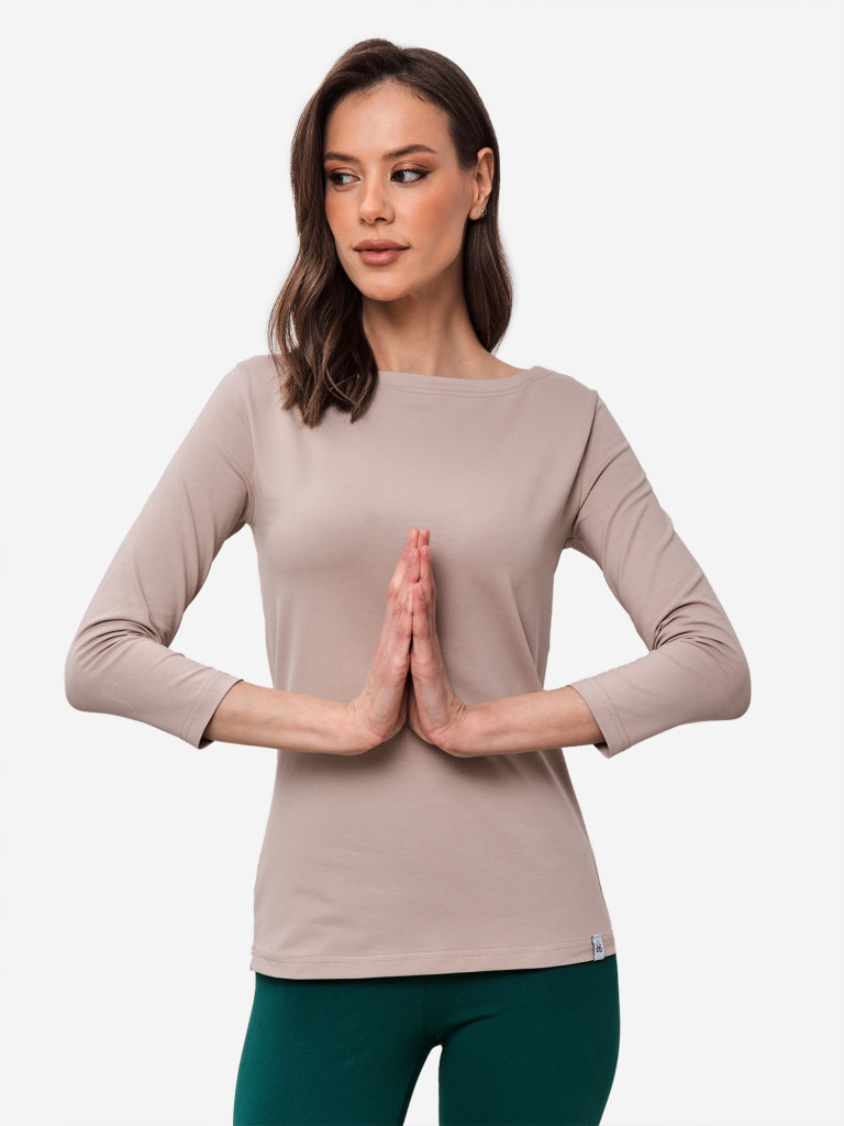 Лонгслив бежевый женский ANGAMI