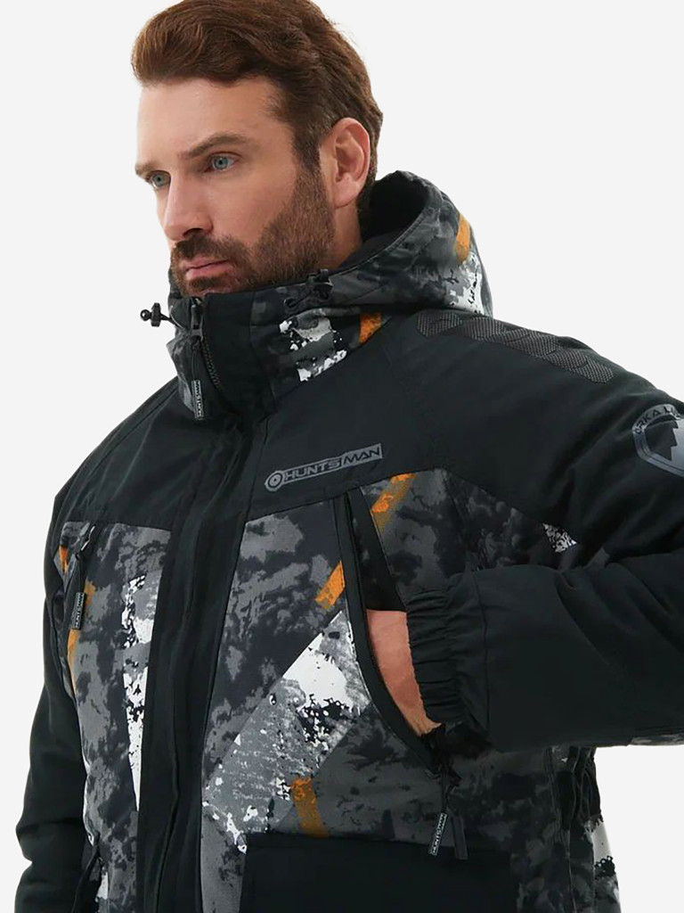 Костюм тактический мужской зимний мембранный на флисе Huntsman Горка-Люкс, ткань Исландия