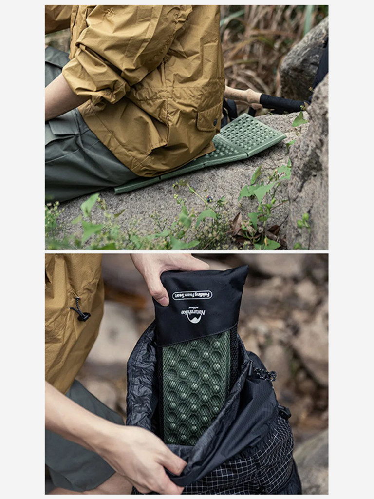 Сидушка складная туристическая Naturehike (хаки)
