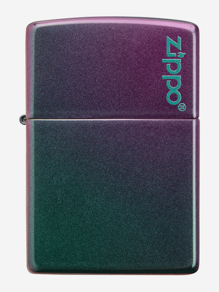 Зажигалка Zippo 49146ZL Classic Logo Iridescent, фиолетовая матовая