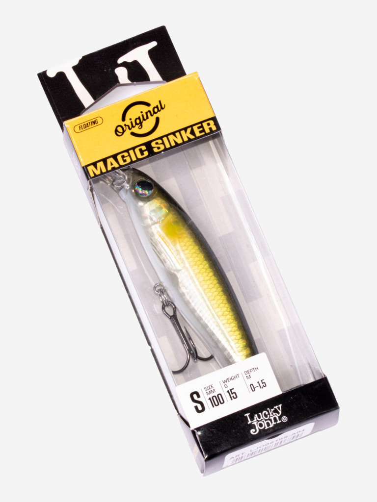 Воблер LUCKY JOHN ORIGINAL MAGIC SINKER S, длина 10 см, минноу для судака и щуки