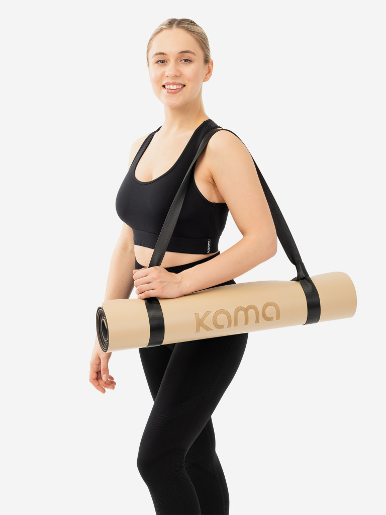 Коврик для йоги и фитнеса Kama, nonslip