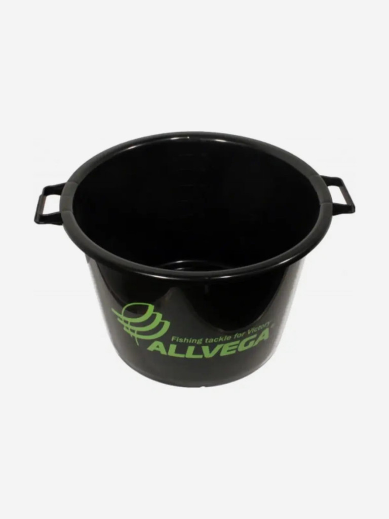 Ведро пластиковое для прикормки 40 л. ALLVEGA (черное)