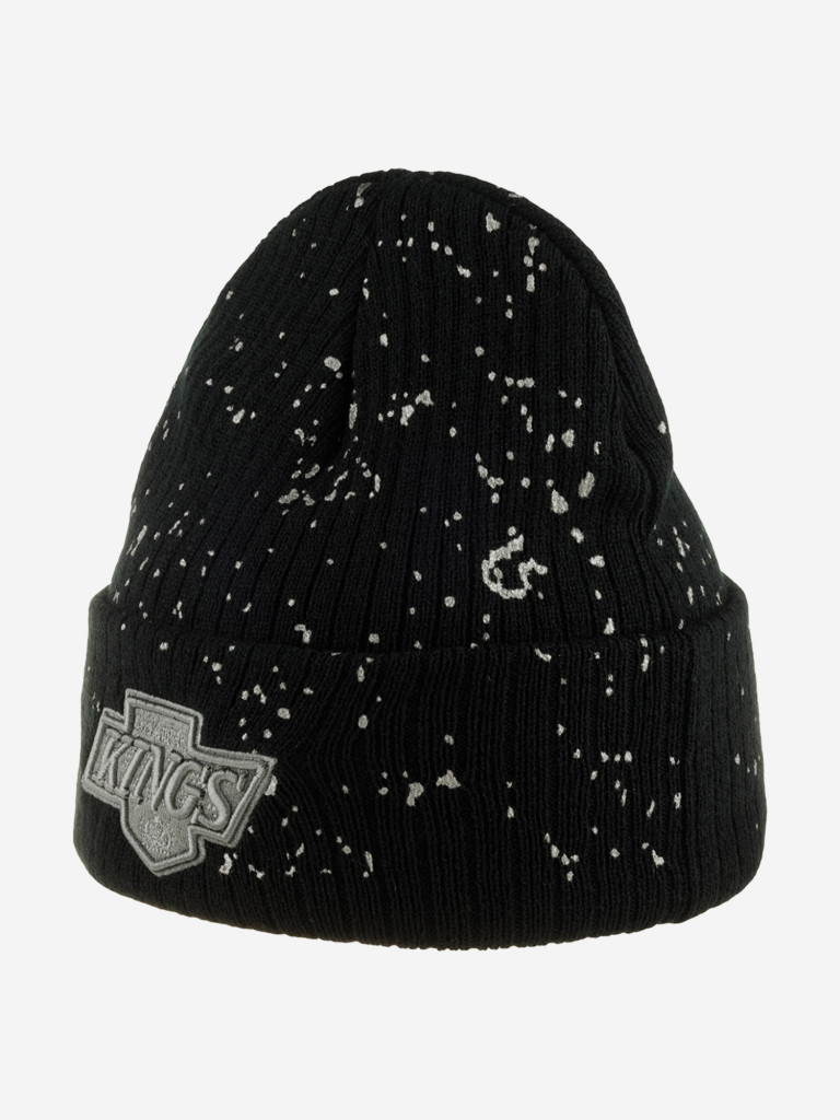 Шапка с отворотом MITCHELL NESS HCFK6021-LAKYYPPPBLCK Los Angeles Kings NHL (черный)