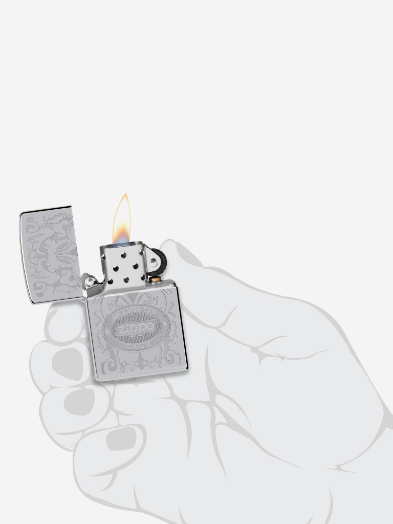 Зажигалка бензиновая ZIPPO 24751 Crown Stamp