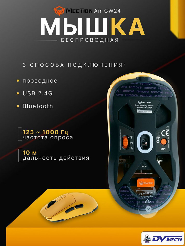 Игровая мышь MEETION GW24