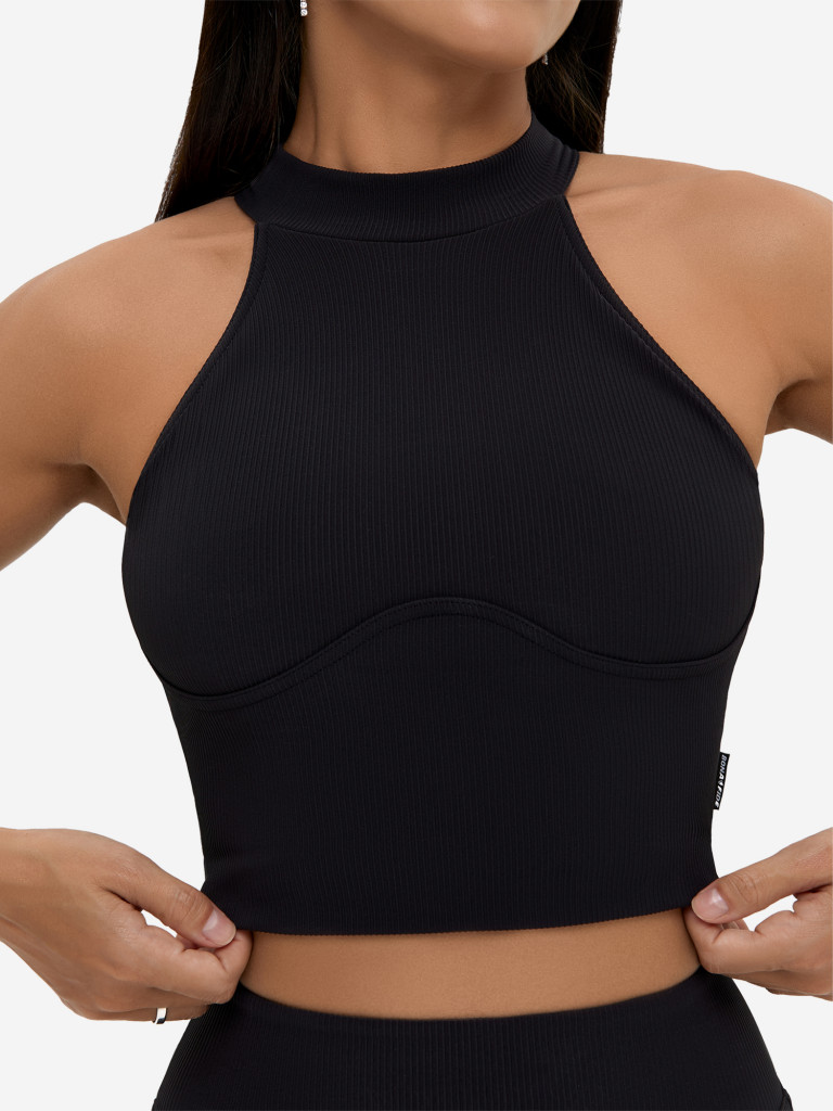 Спортивный топ Bona Fide: Top "Ribbed Black"