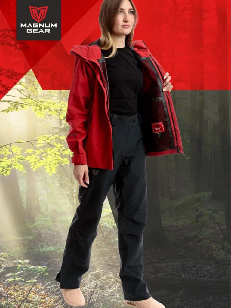 Костюм штормовой женский MAGNUM GEAR DYNAMIC LADY красный/черный