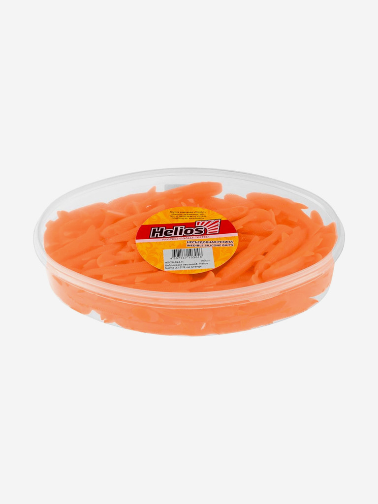 Мягкая приманка Helios Nelma, 3,15'' / 8 см, Orange, 100 шт (HS-26-024-N)