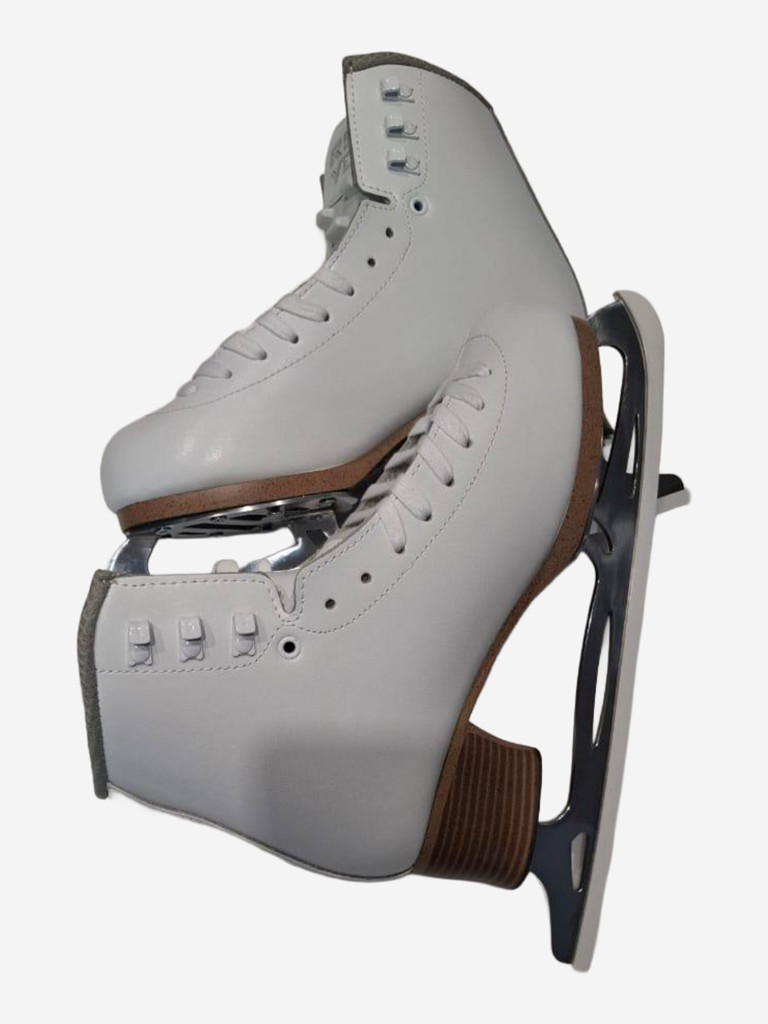 Коньки фигурные ROYAL SKATE RS YG c установленными профессиональными лезвиями RS DIAMONDS PRO LIGHT 7